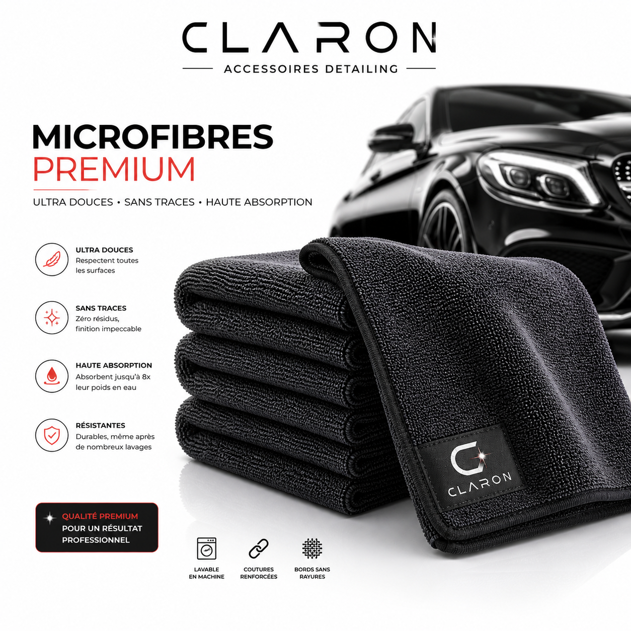 Chiffons Microfibre Premium